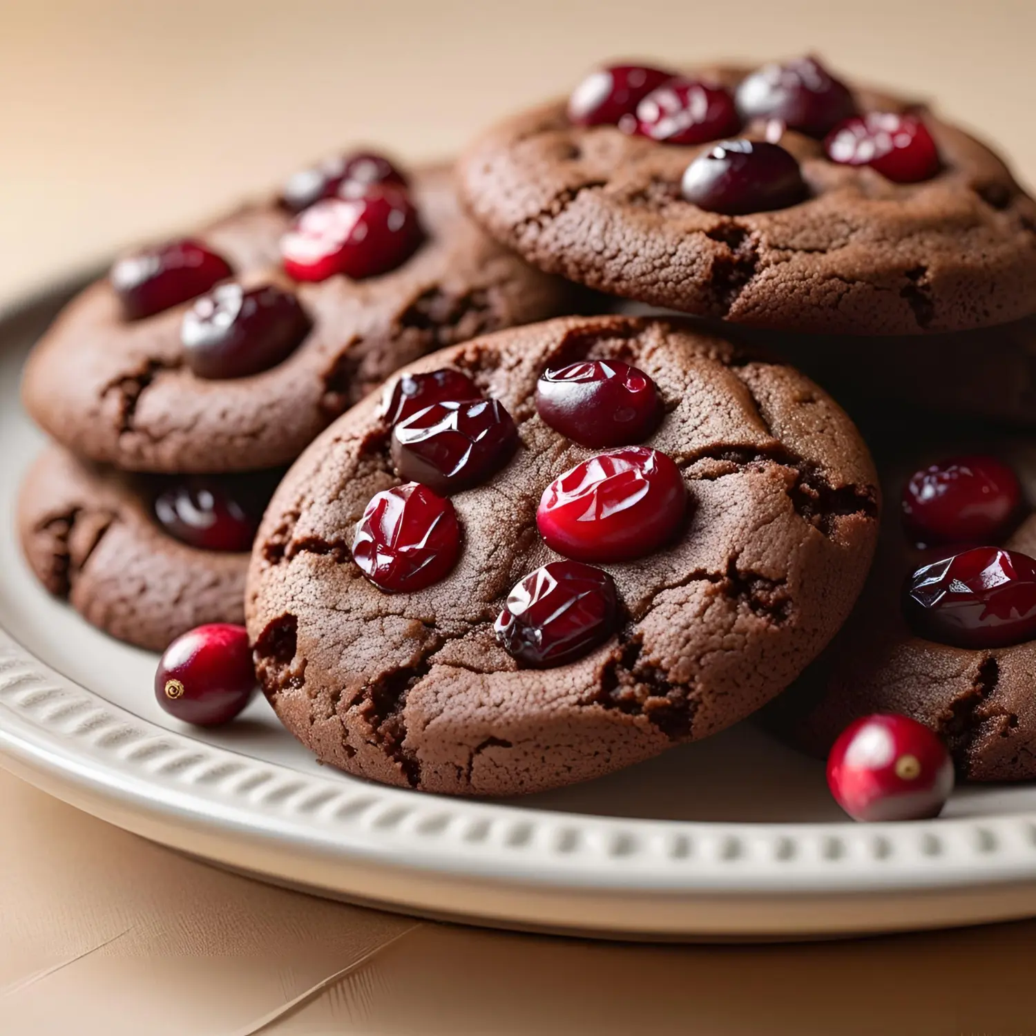 Cranberry Chocolate Lava Cookies