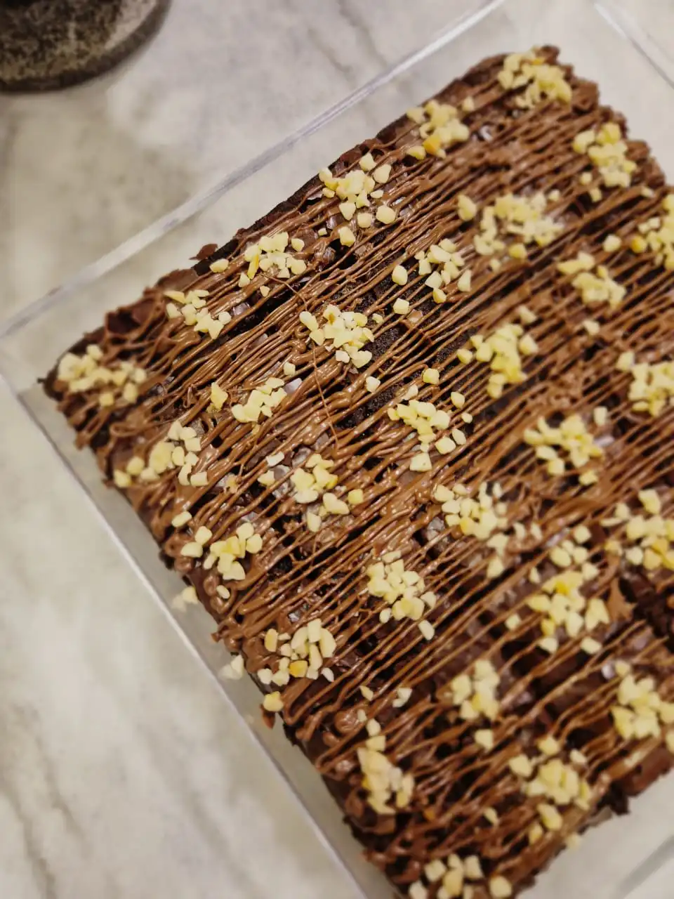 Almond Nutella Brownies
