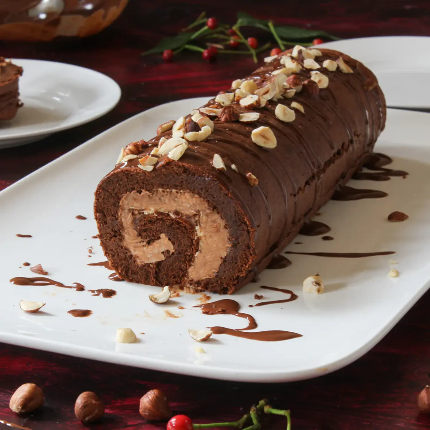 Hazelnut Chocolate Roll